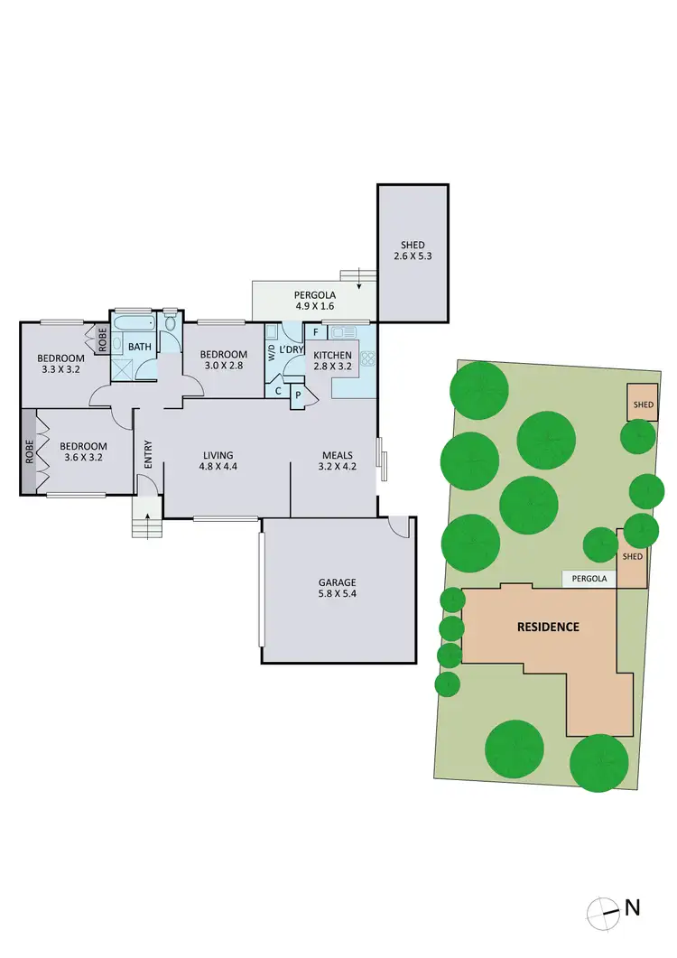 Floorplan of Homely house listing, 1122 Stud Road, Rowville VIC 3178