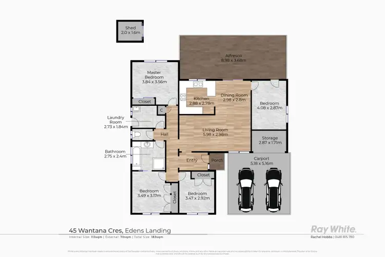 Floorplan of Homely house listing, 45 Wantana Crescent, Edens Landing QLD 4207