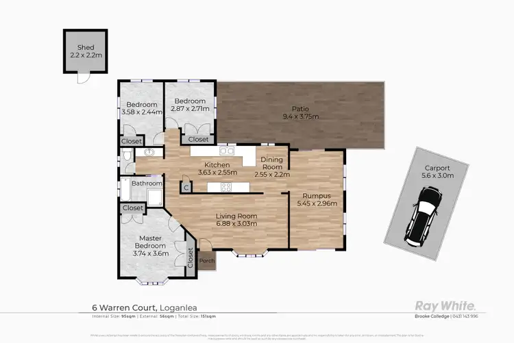 Floorplan of Homely house listing, 6 Warren Court, Loganlea QLD 4131