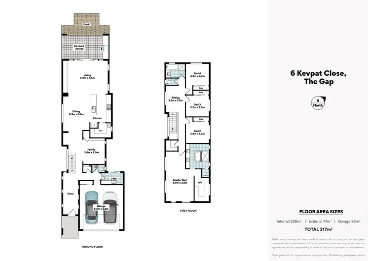 Floorplan of Homely house listing, 6 Kevpat Close, The Gap QLD 4061