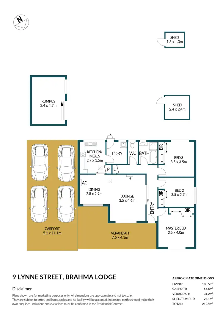 Floorplan of Homely house listing, 9 Lynne Street, Brahma Lodge SA 5109