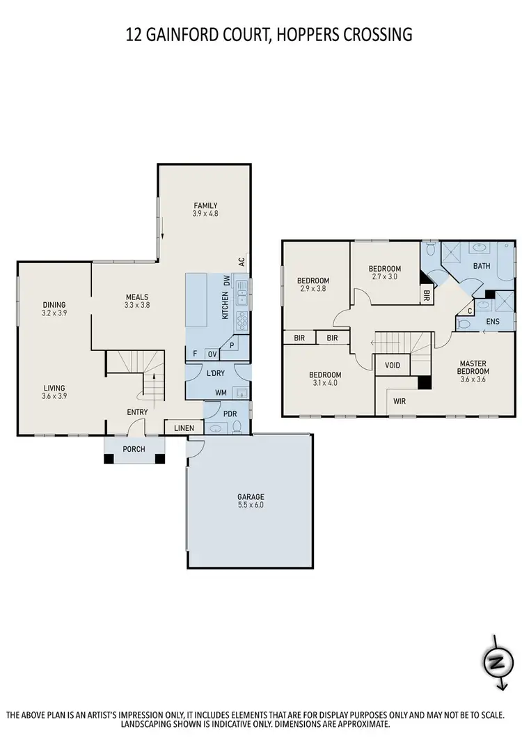Floorplan of Homely house listing, 12 Gainford Court, Hoppers Crossing VIC 3029