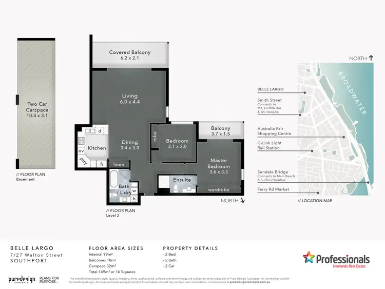Floorplan of Homely unit listing, 7/27 Walton Street, "BELLE LARGO", Southport QLD 4215