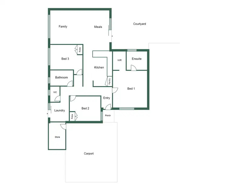 Floorplan of Homely unit listing, 4/213 Willmott Drive, Waikiki WA 6169