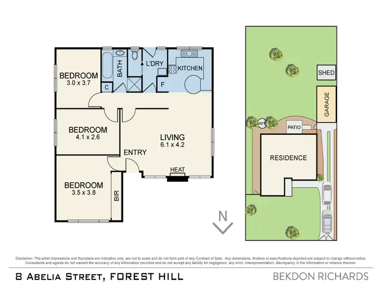 Floorplan of Homely house listing, 8 Abelia Street, Forest Hill VIC 3131