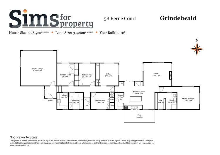 Floorplan of Homely house listing, 58 Berne Court, Grindelwald TAS 7277
