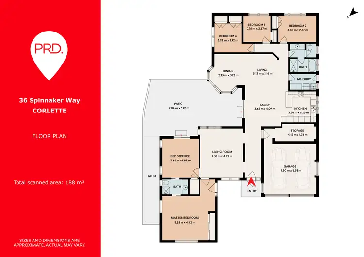 Floorplan of Homely house listing, 36 Spinnaker Way, Corlette NSW 2315