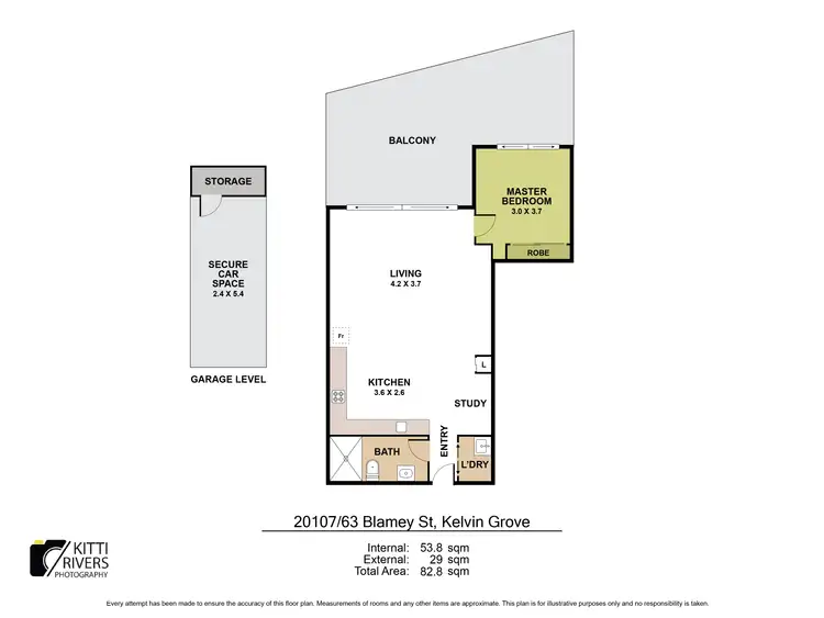 Floorplan of Homely apartment listing, 20107/63 Blamey Street, Kelvin Grove QLD 4059