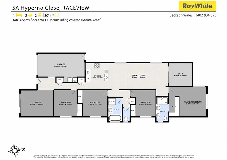Floorplan of Homely house listing, 5A Hyperno Close, Raceview QLD 4305
