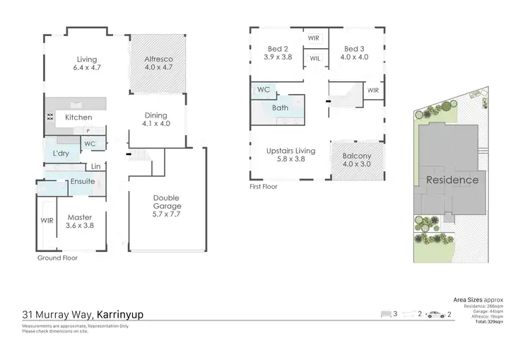 Floorplan of Homely house listing, 31 Murray Way, Karrinyup WA 6018