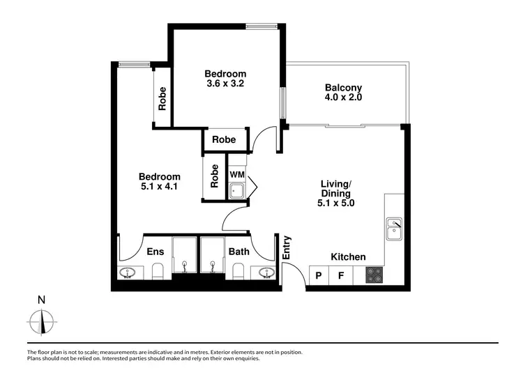 Floorplan of Homely apartment listing, 302/19-21 Poplar Street, Box Hill VIC 3128