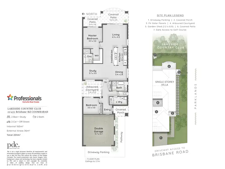 Floorplan of Homely villa listing, 22/433 Brisbane Road, Coombabah QLD 4216