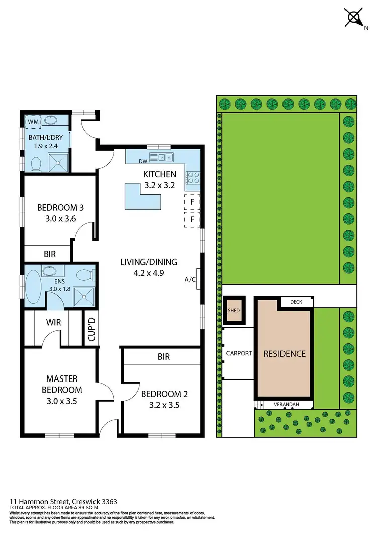 Floorplan of Homely house listing, 11 Hammon Street, Creswick VIC 3363
