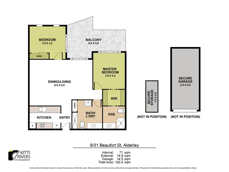 Floorplan of Homely unit listing, 9/31 Beaufort Street, Alderley QLD 4051