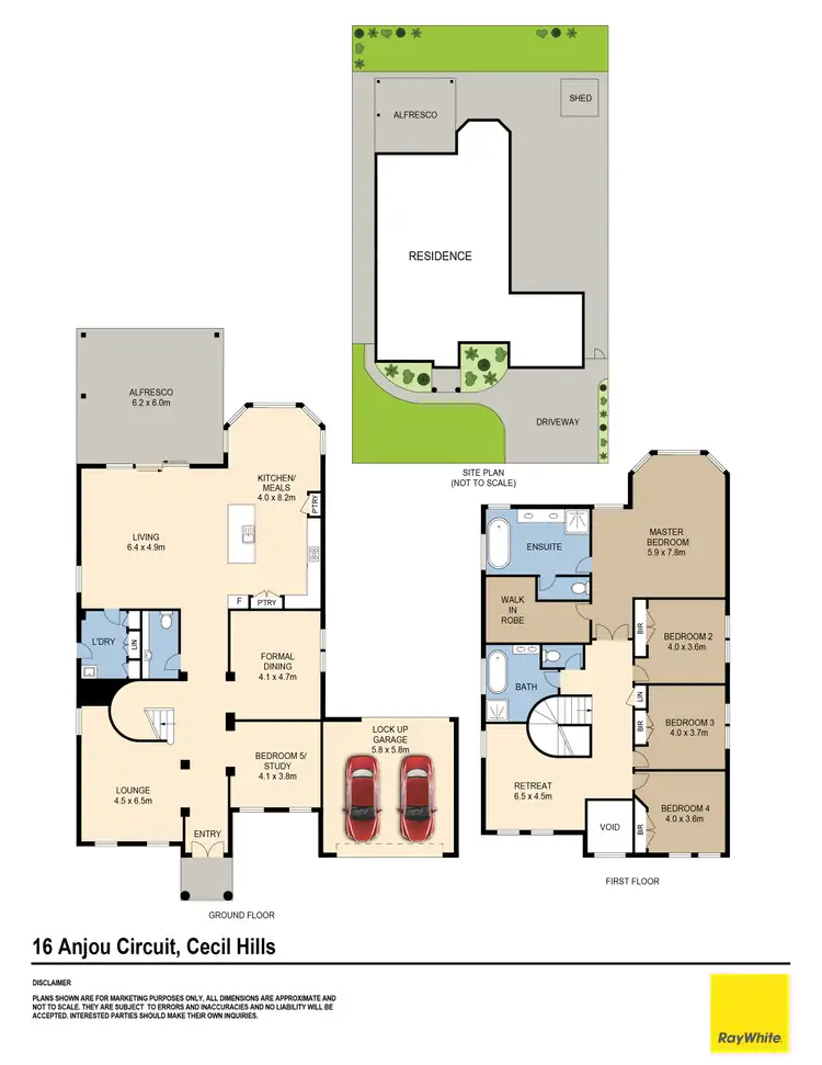 Floorplan of Homely house listing, 16 Anjou Circuit, Cecil Hills NSW 2171