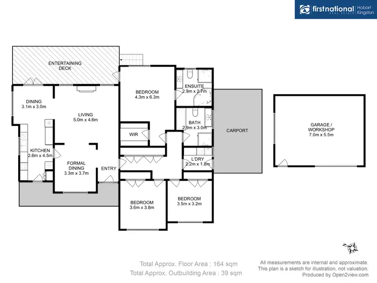 Floorplan of Homely house listing, 23 Greenhill Drive, Kingston TAS 7050