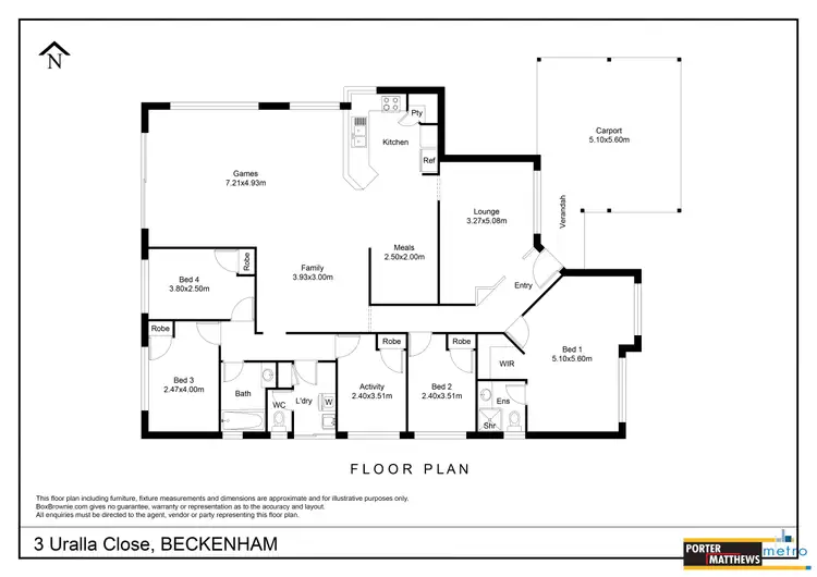 Floorplan of Homely house listing, 3 Uralla Close, Beckenham WA 6107