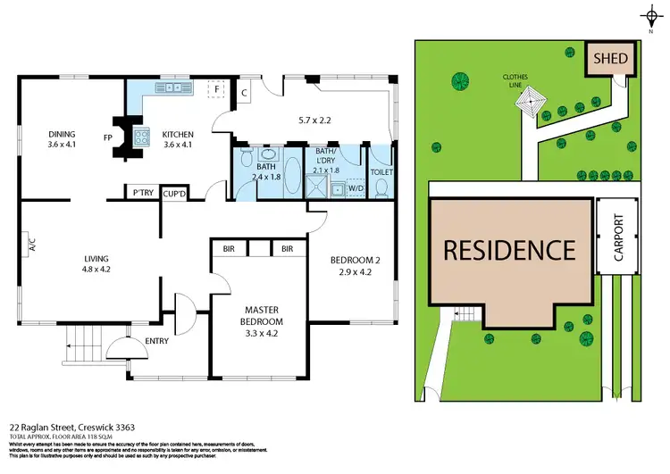 Floorplan of Homely house listing, 22 Raglan Street, Creswick VIC 3363