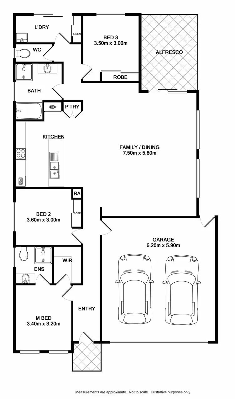 Floorplan of Homely house listing, 30 Inwood Crescent, Wodonga VIC 3690
