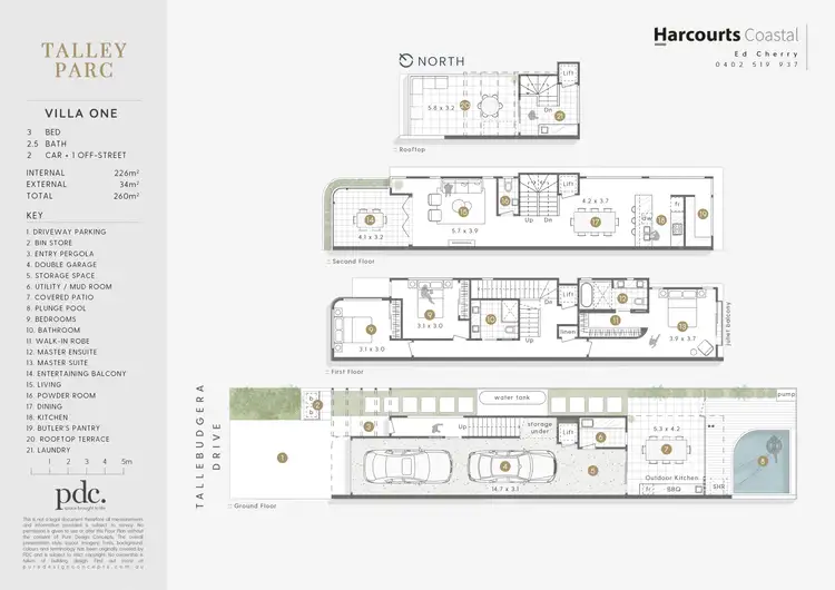 Floorplan of Homely townhouse listing, 24 Tallebudgera Drive, Palm Beach QLD 4221