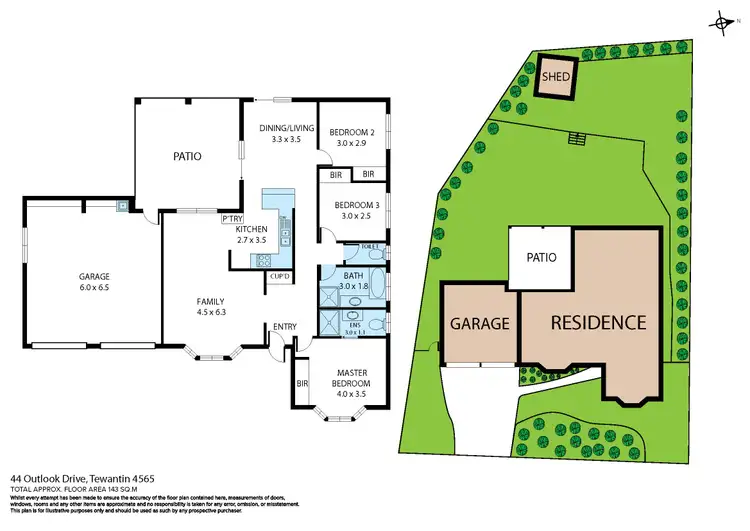 Floorplan of Homely house listing, 44 Outlook Drive, Tewantin QLD 4565