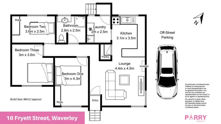 Floorplan of Homely house listing, 16 Fryett Street, Waverley TAS 7250