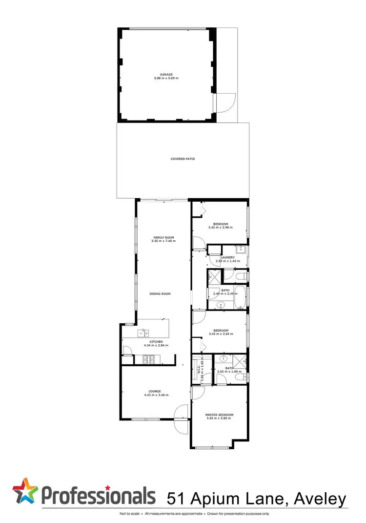 Floorplan of Homely house listing, 51 Apium Lane, Aveley WA 6069