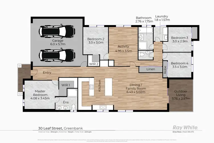 Floorplan of Homely house listing, 30 Leaf Street, Greenbank QLD 4124