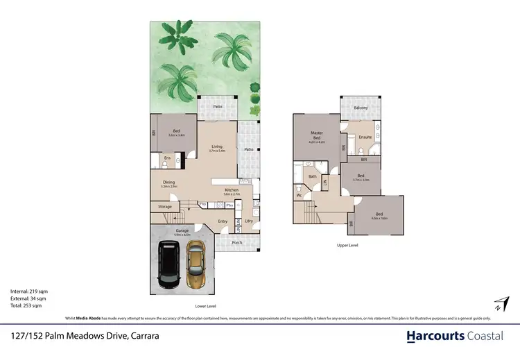 Floorplan of Homely townhouse listing, 127/152 Palm Meadows Drive, Carrara QLD 4211