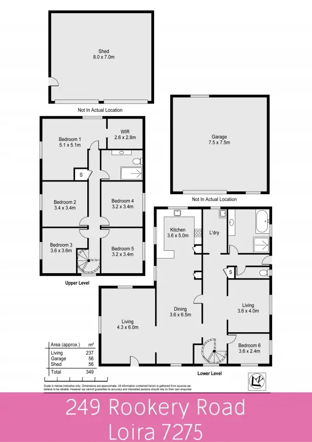 Floorplan of Homely house listing, 249 Rookery Road, Loira TAS 7275