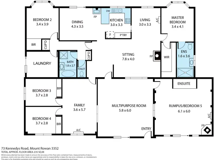 Floorplan of Homely house listing, 73 Kennedys Road, Smythes Creek VIC 3351