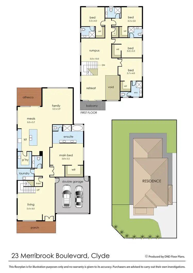 Floorplan of Homely house listing, 23 Merribrook Boulevard, Clyde VIC 3978