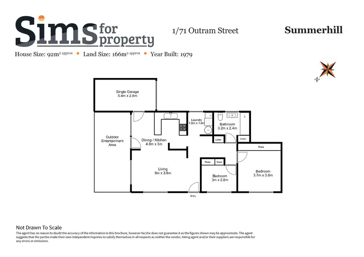 Floorplan of Homely house listing, 1/71 Outram Street, Summerhill TAS 7250