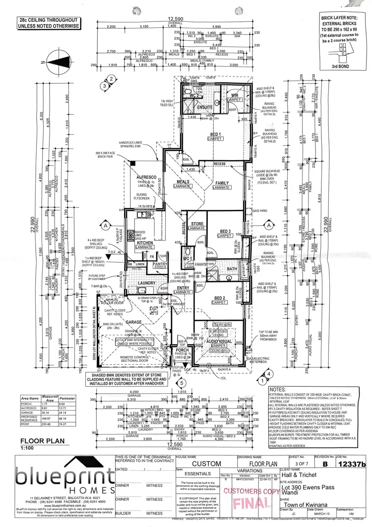 Floorplan of Homely house listing, 15 Ewens Pass, Wandi WA 6167