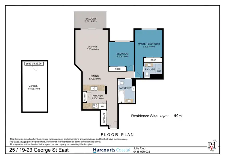 Floorplan of Homely unit listing, 25/19-23 George Street East, Burleigh Heads QLD 4220