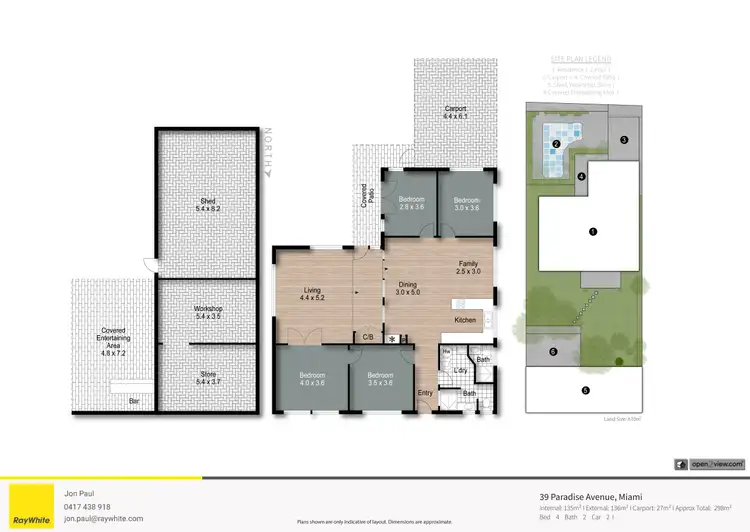 Floorplan of Homely house listing, 39 Paradise Avenue, Miami QLD 4220
