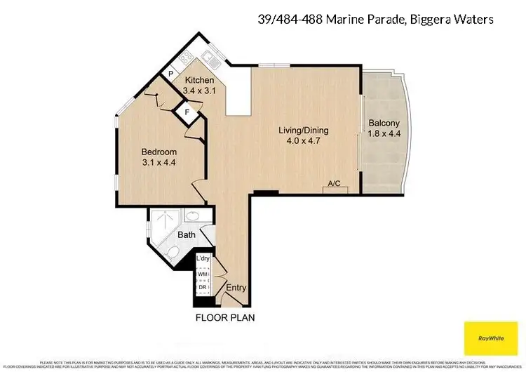Floorplan of Homely unit listing, 39/484-488 Marine Parade, Biggera Waters QLD 4216