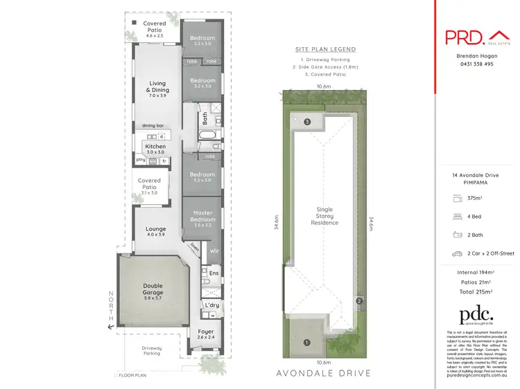 Floorplan of Homely house listing, 14 Avondale Drive, Pimpama QLD 4209