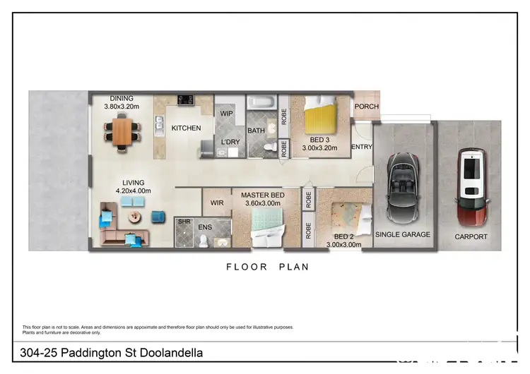 Floorplan of Homely house listing, 304/25 Paddington Street, Doolandella QLD 4077
