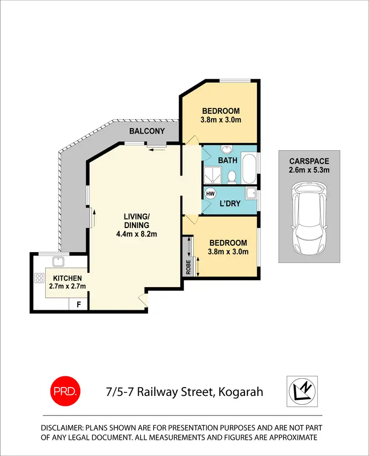 Floorplan of Homely unit listing, 7/5-7 Railway Street, Kogarah NSW 2217