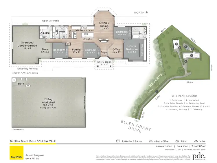Floorplan of Homely house listing, 36 Ellen Grant Drive, Willow Vale QLD 4209