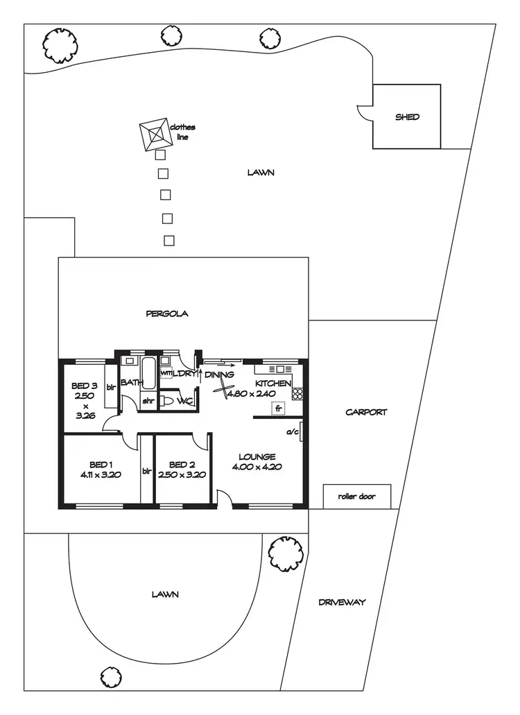 Floorplan of Homely house listing, 23 Potts Crescent, Burton SA 5110