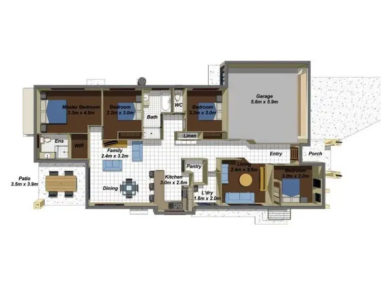 Floorplan of Homely house listing, 107 Whitehaven Drive, Blacks Beach QLD 4740