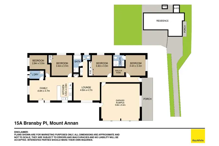 Floorplan of Homely house listing, 15a Bransby Place, Mount Annan NSW 2567
