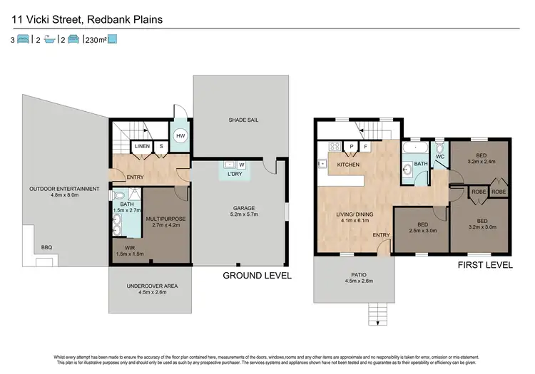 Floorplan of Homely house listing, 11 Vicki Street, Redbank Plains QLD 4301