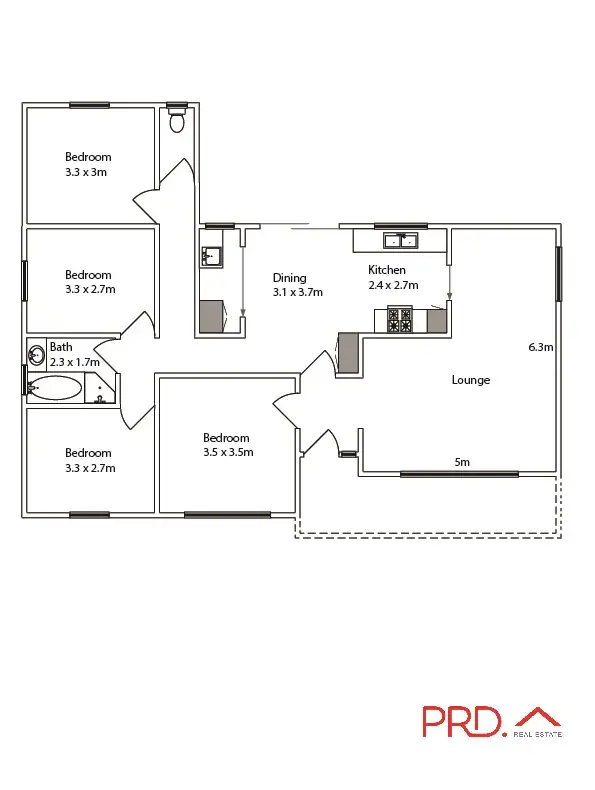 Floorplan of Homely house listing, 50 Ambleside Crescent, Mildura VIC 3500