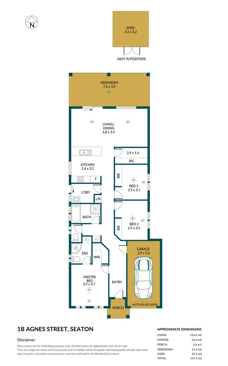Floorplan of Homely house listing, 1B Agnes Street, Seaton SA 5023