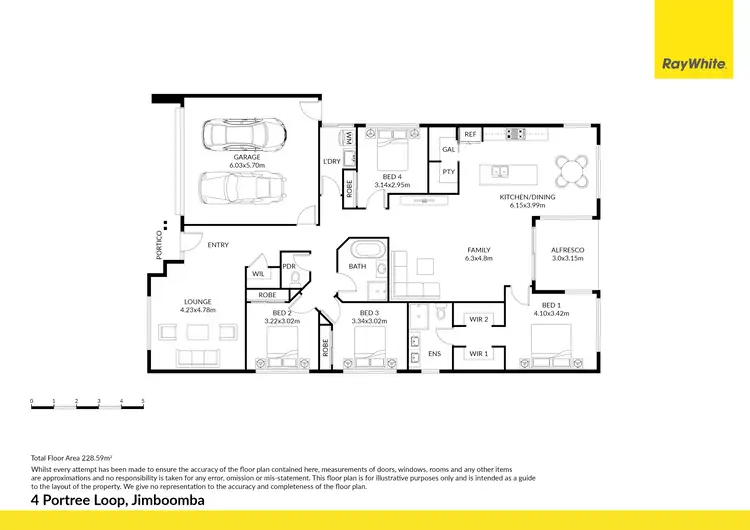 Floorplan of Homely house listing, 4 Portree Loop, Jimboomba QLD 4280