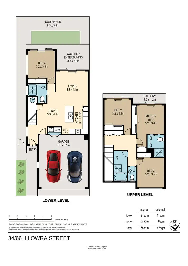 Floorplan of Homely townhouse listing, 34/66 Illowra Street, The Gap QLD 4061