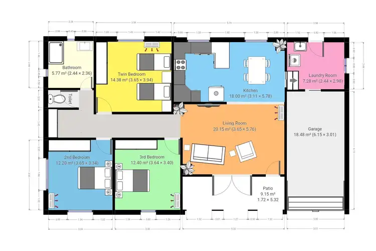 Floorplan of Homely house listing, 2 Loney Street, Avenell Heights QLD 4670